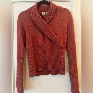 Anthropologie red sweater / SIZE M